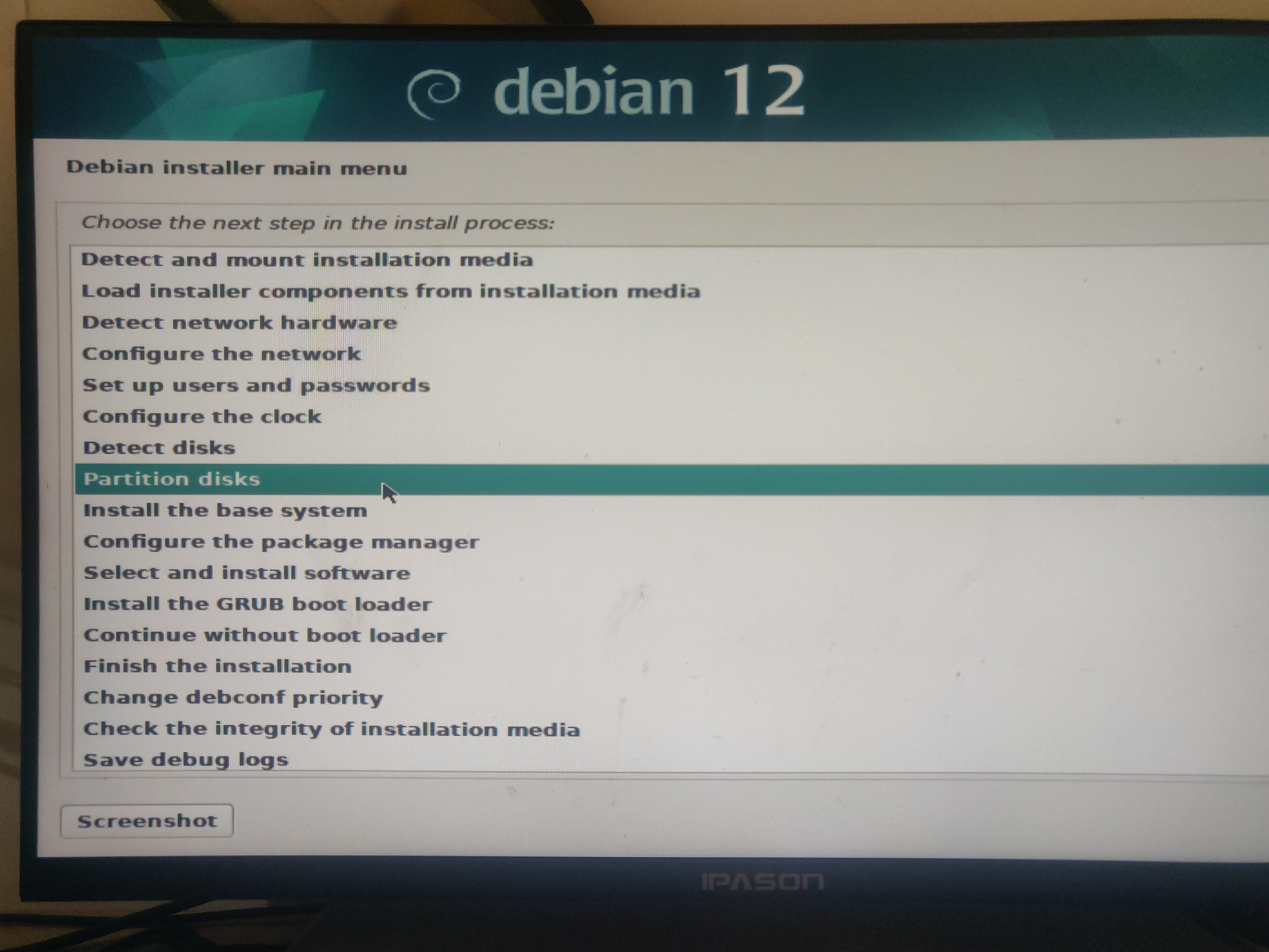 Debian 分区步骤